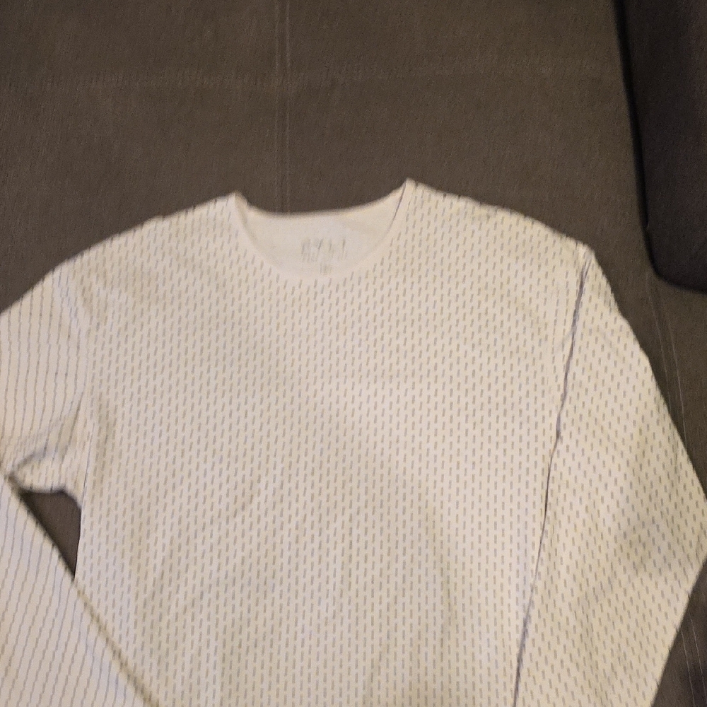 BYLT Basics White Long Sleeve Tee - Picture 3 of 3